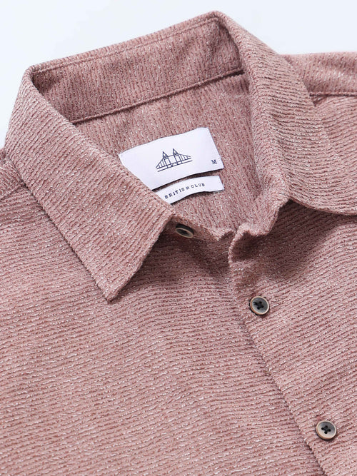 Men's Textured Solid Shirt