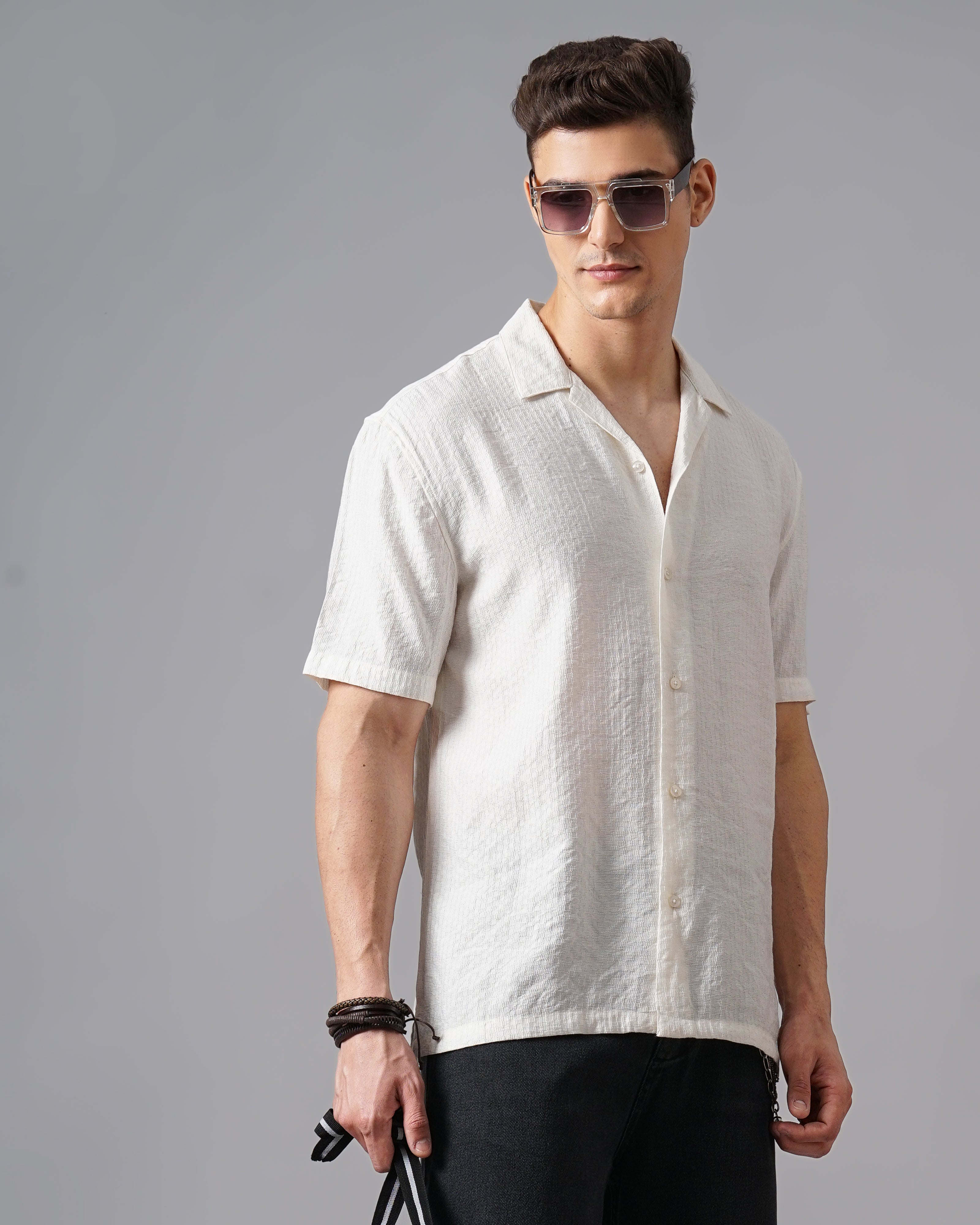 MEN'S SELF DESIGN SHIRT