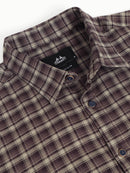 Men Smart Slim Fit Tartan Checks Checked Casual Shirt