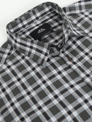 Men Smart Slim Fit Checked Casual Shirt