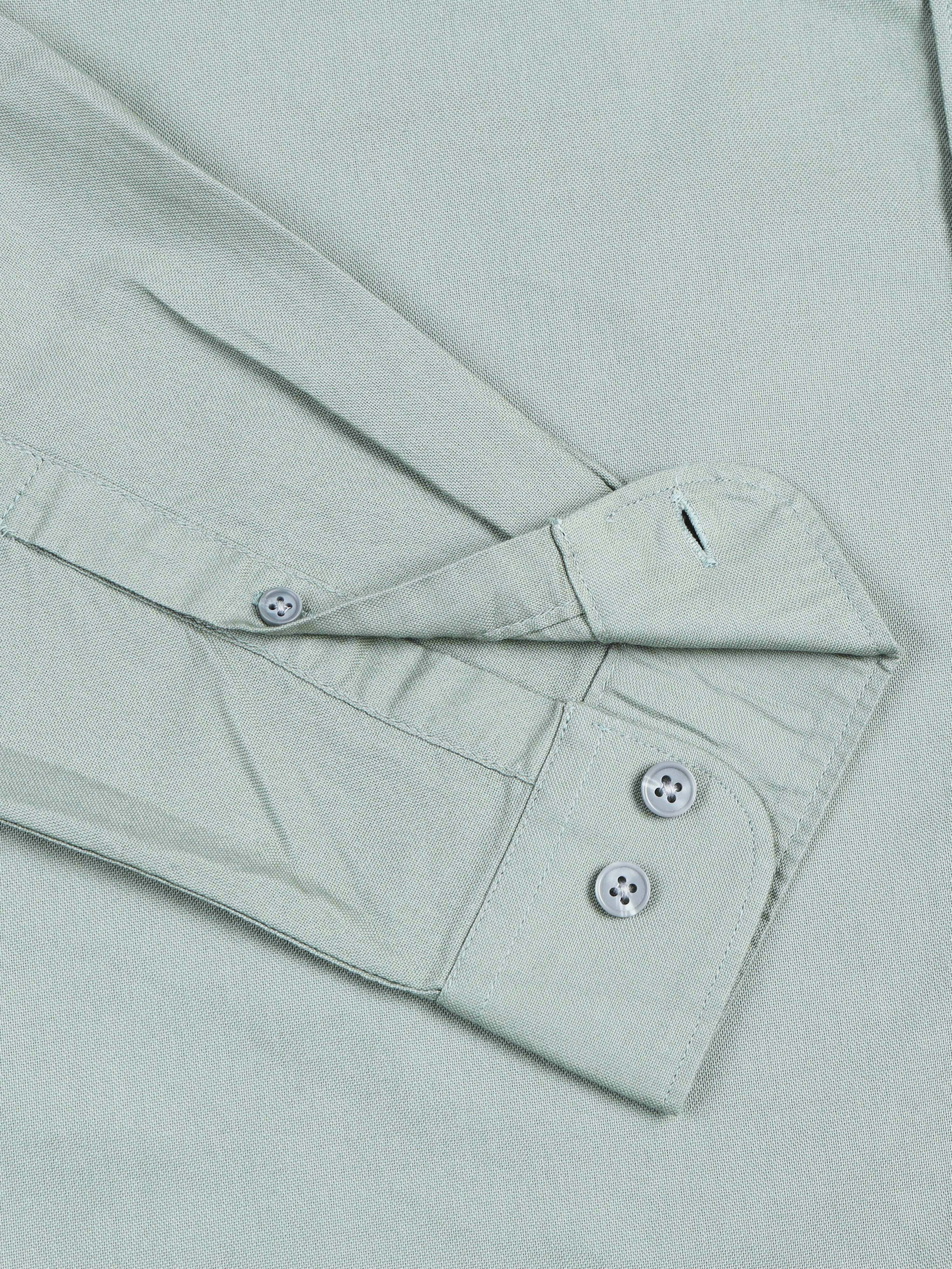 Men Premium Green Oxford Solid