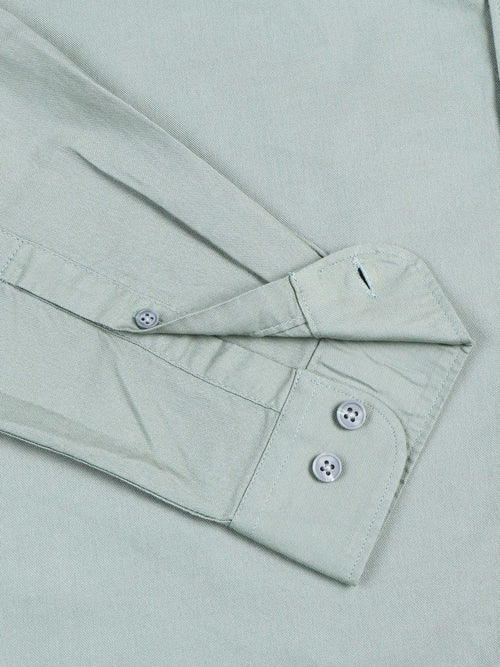 Men Premium Green Oxford Solid