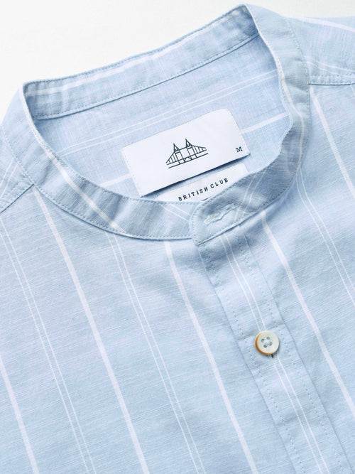 Men's Slim Fit Stripes Cotton Shirt