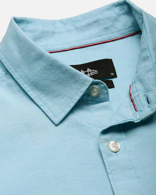 Men Slim Fit Oxford Cotton Casual Shirt