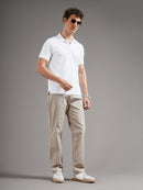 Men Tailored Straight Fit Low-Rise Trousers