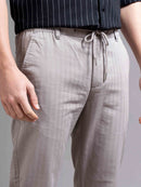 Men Ankle Fit Smart Slim Fit Low-Rise Regular Trousers