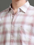 Men Smart Slim Fit Checked Casual Shirt