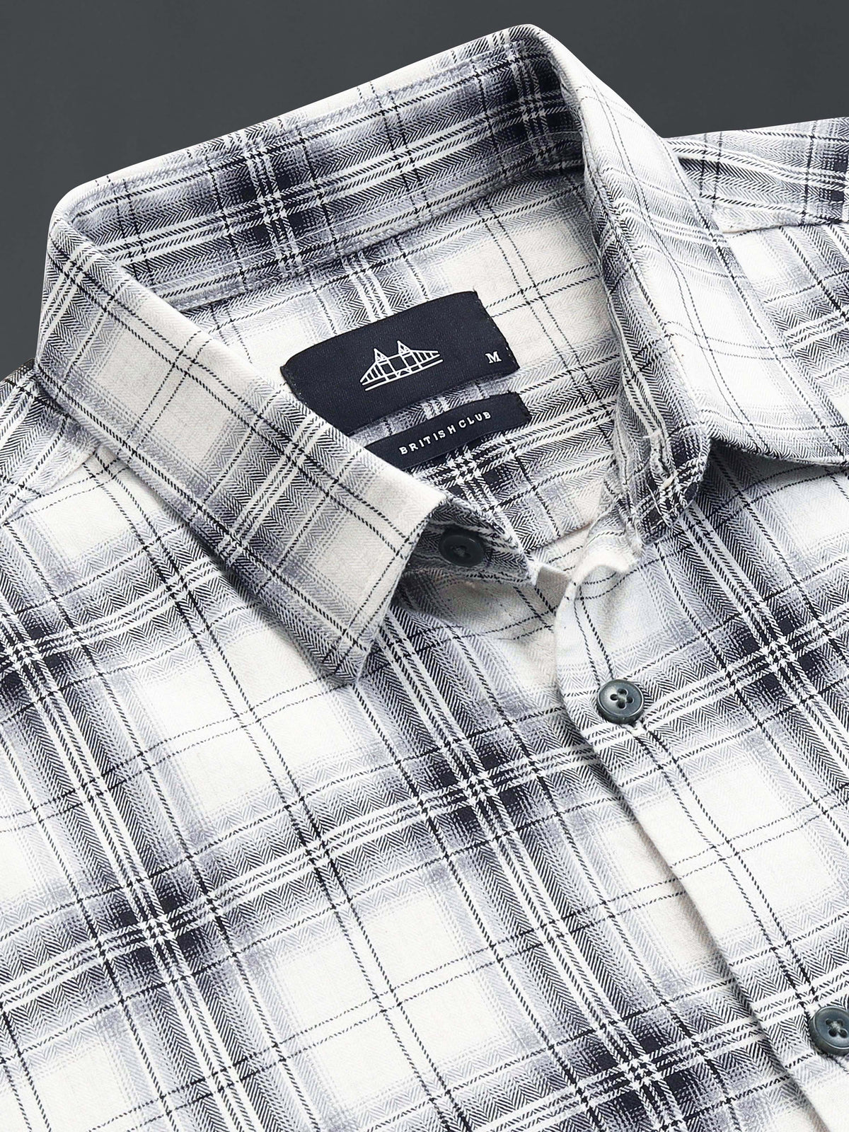 Men's Mellange Twill Checks Shirt