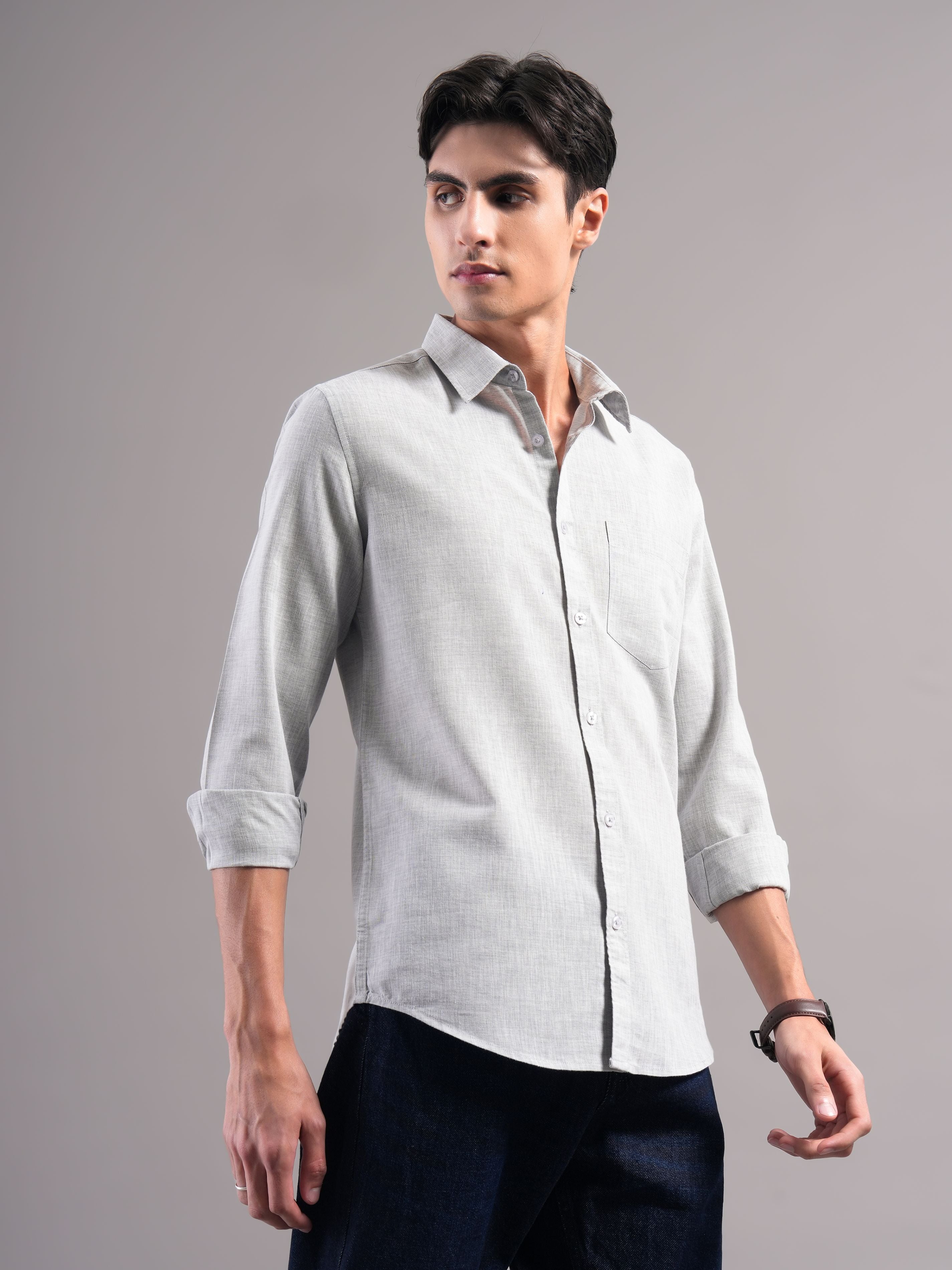 Men Smart Slim Fit Casual Shirt