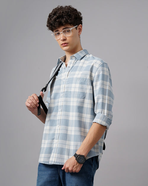 Men Standard Tartan Checks Opaque Checked Casual Shirt