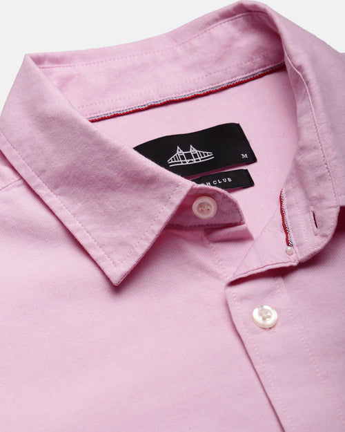 Men Slim Fit Oxford Cotton Casual Shirt