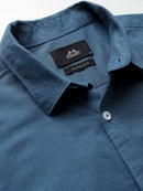 Men's  Slub Slim Fit Solid Shirt
