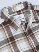 Men's Premium Oxford Checks Brown Shirt
