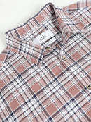 Men Smart Slim Fit Tartan Checks Checked Casual Shirt