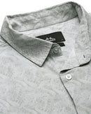 Men Smart Slim Fit Tropical Printed Cotton Casual Shirt
