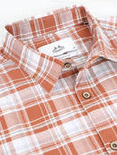 Men Smart Slim Fit Tartan Checks Checked Casual Shirt