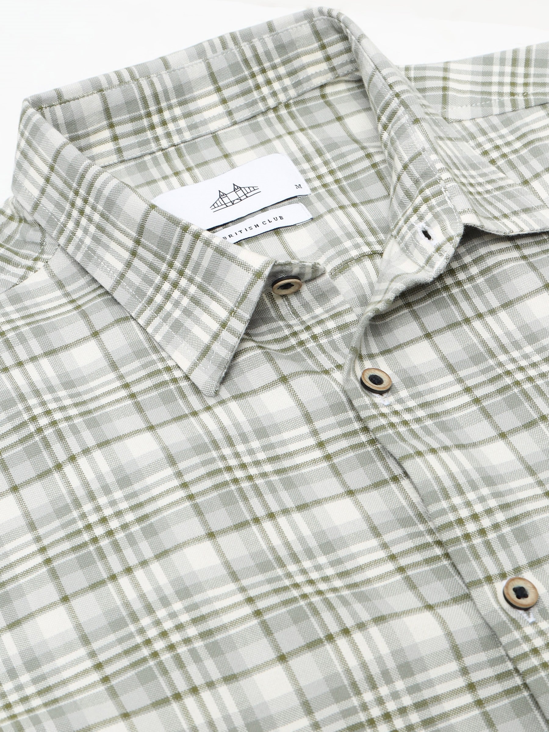 Men Smart Slim Fit Checked Casual Shirt