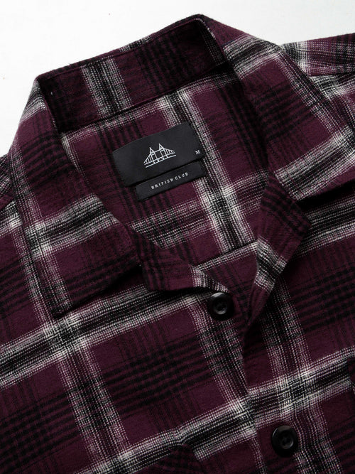 Men's Flannel Checked Slim Fit Shirt