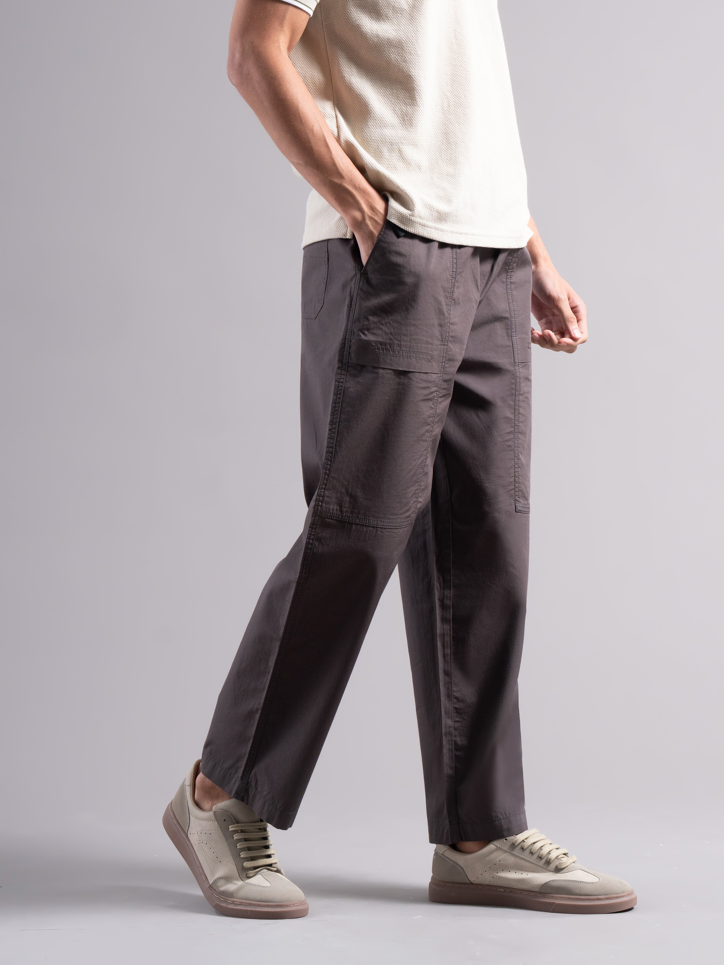 Men Smart Low-Rise Trousers