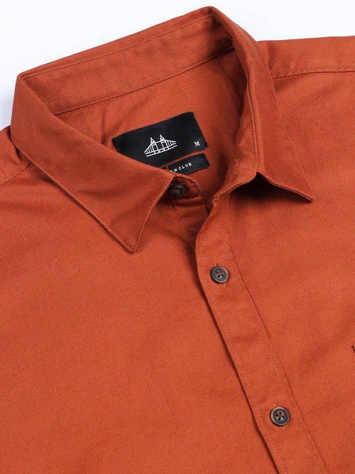Men's Premium Twill Solid Shirt