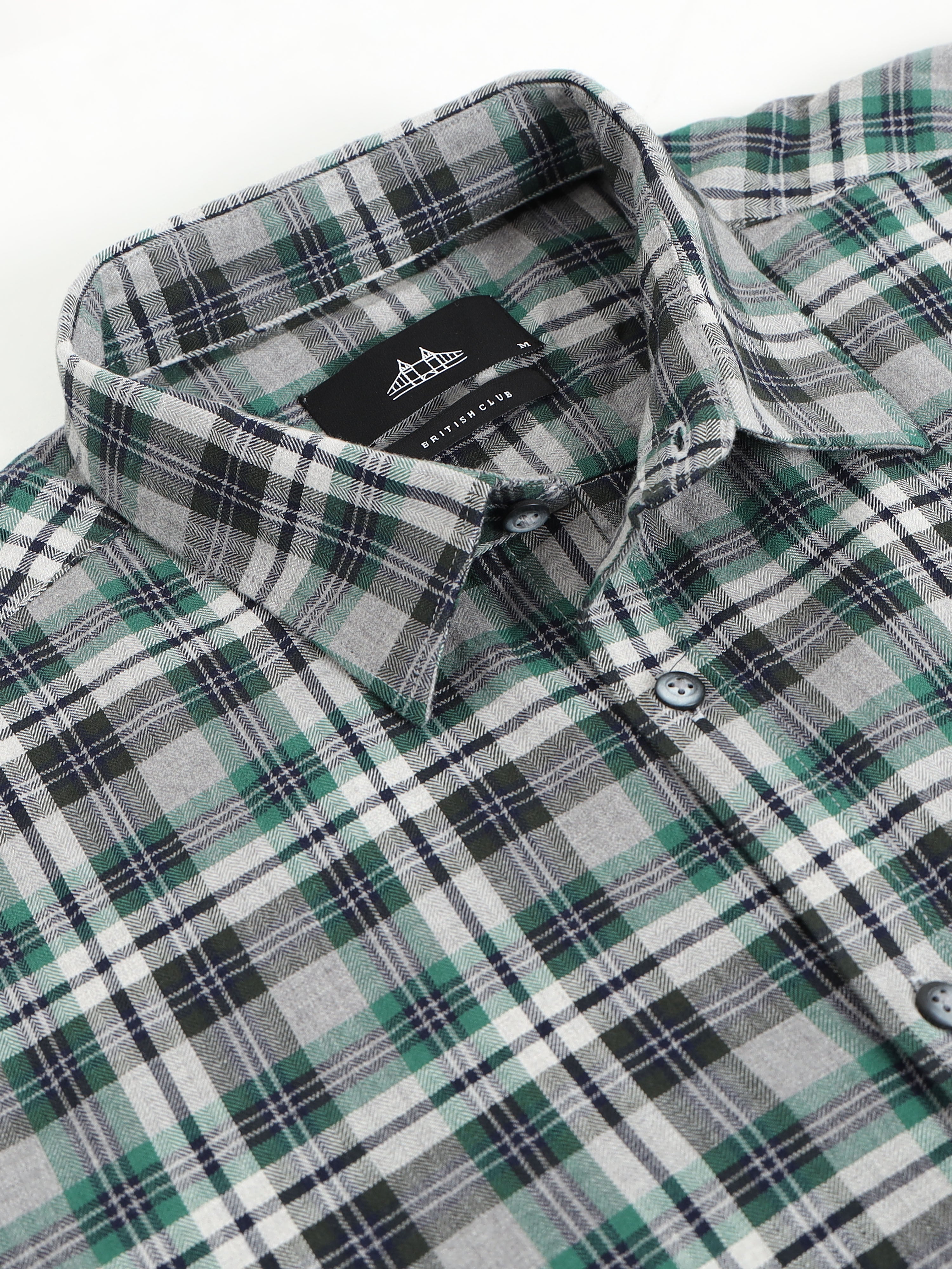 Men Smart Slim Fit Tartan Checks Checked Casual Shirt