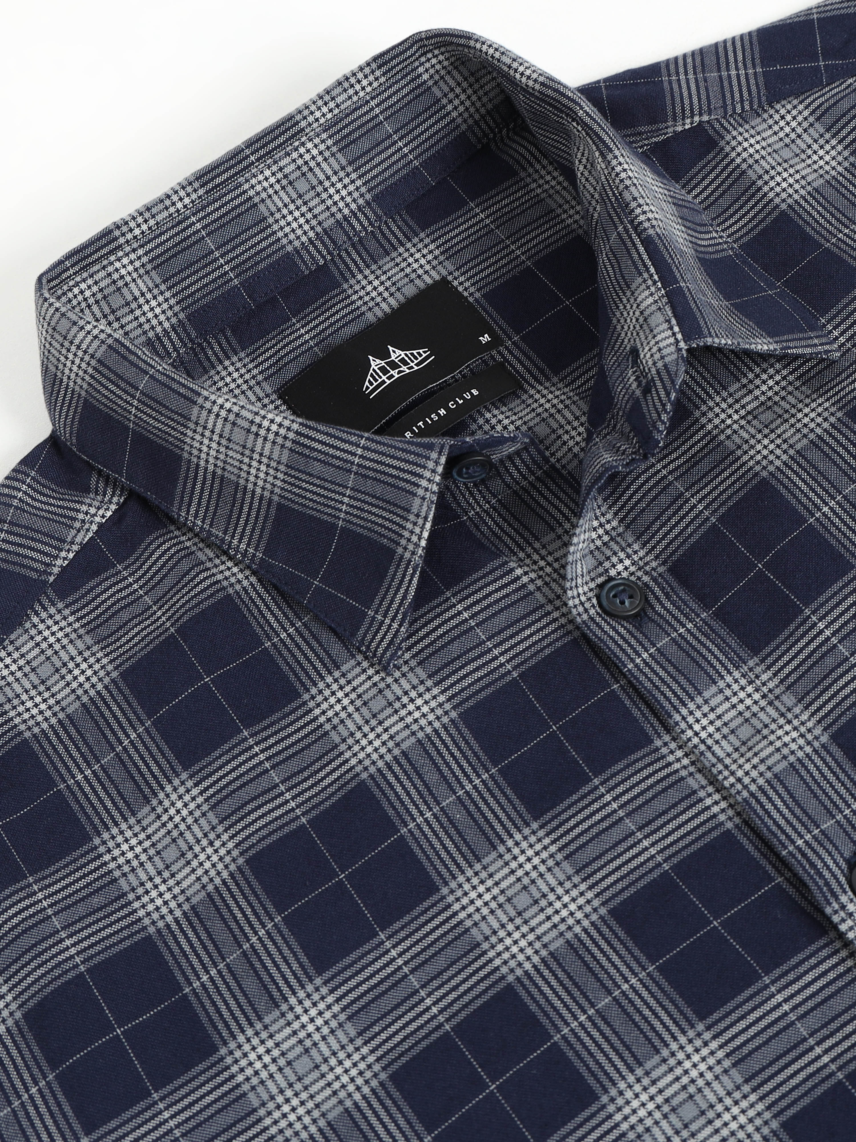 Men Smart Slim Fit Checked Casual Shirt