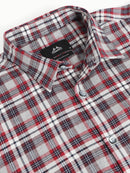 Men Smart Slim Fit Tartan Checks Checked Shirt