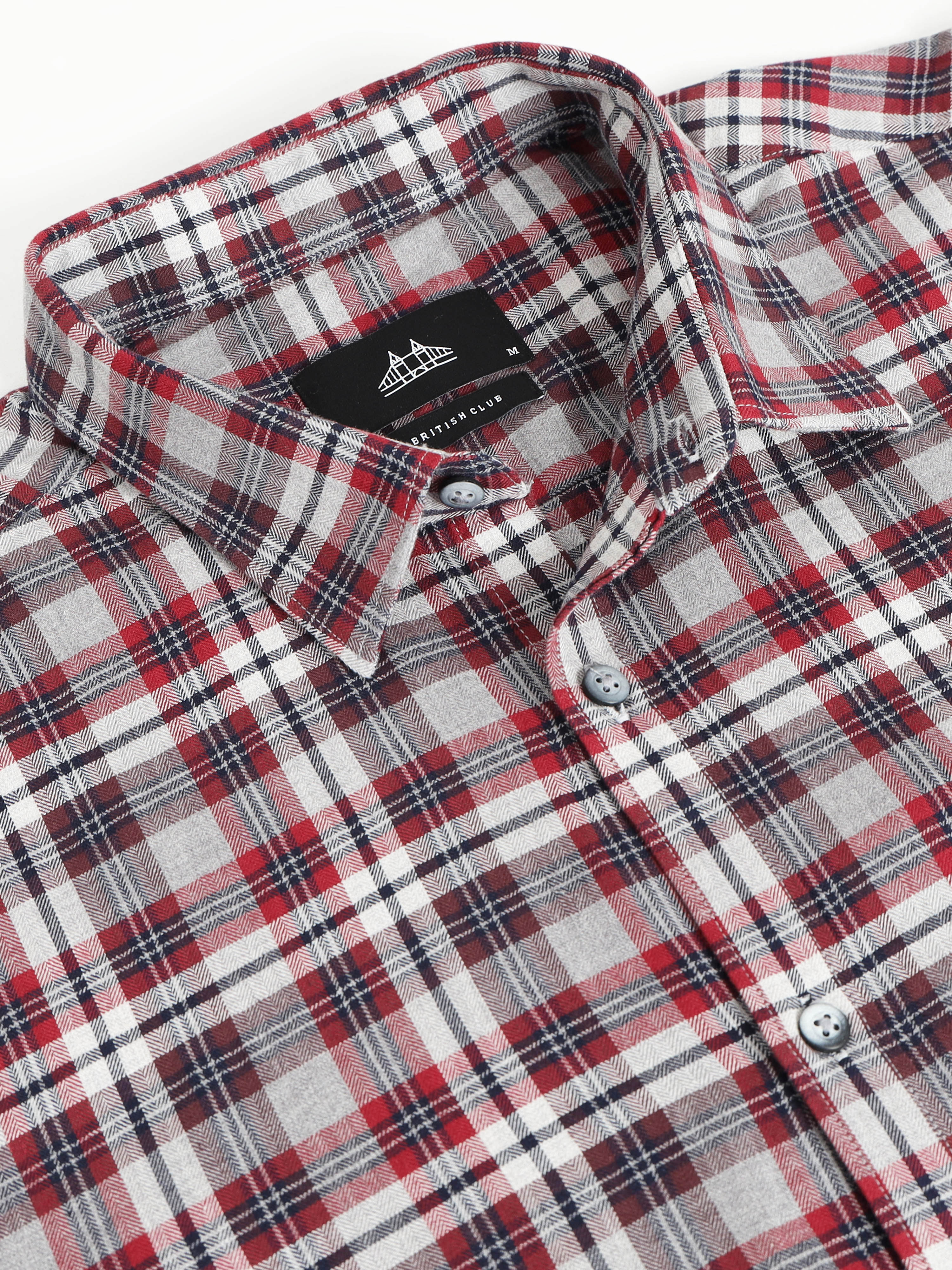 Men Smart Slim Fit Tartan Checks Checked Shirt