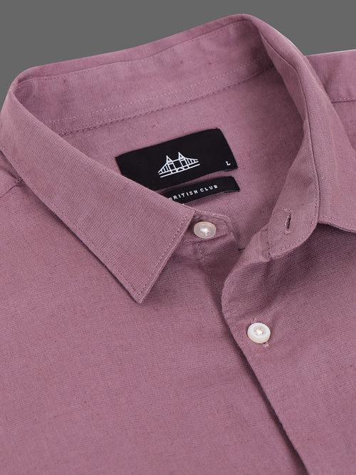 Men Smart Cotton Linen Slim Fit Shirt