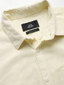 Men's Slub Slim Fit Solid Shirt