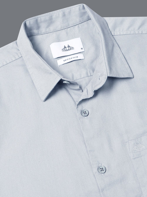 Men Dobby Solid Shirt