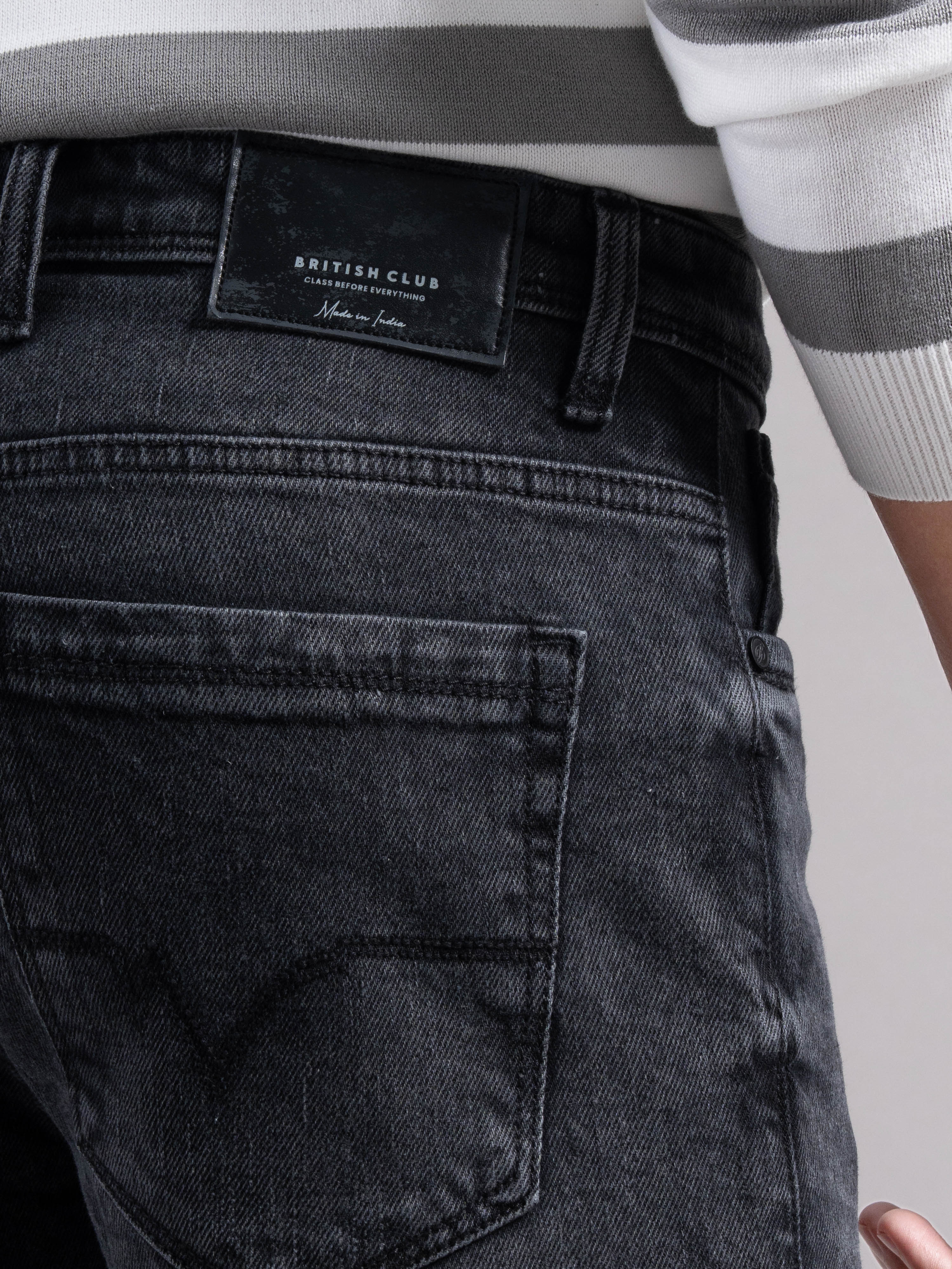 Men Smart Slim Fit Mid-Rise Light Fade Jeans