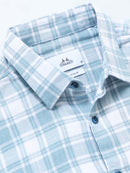 Men's Slub Herringbone Checks Shirt