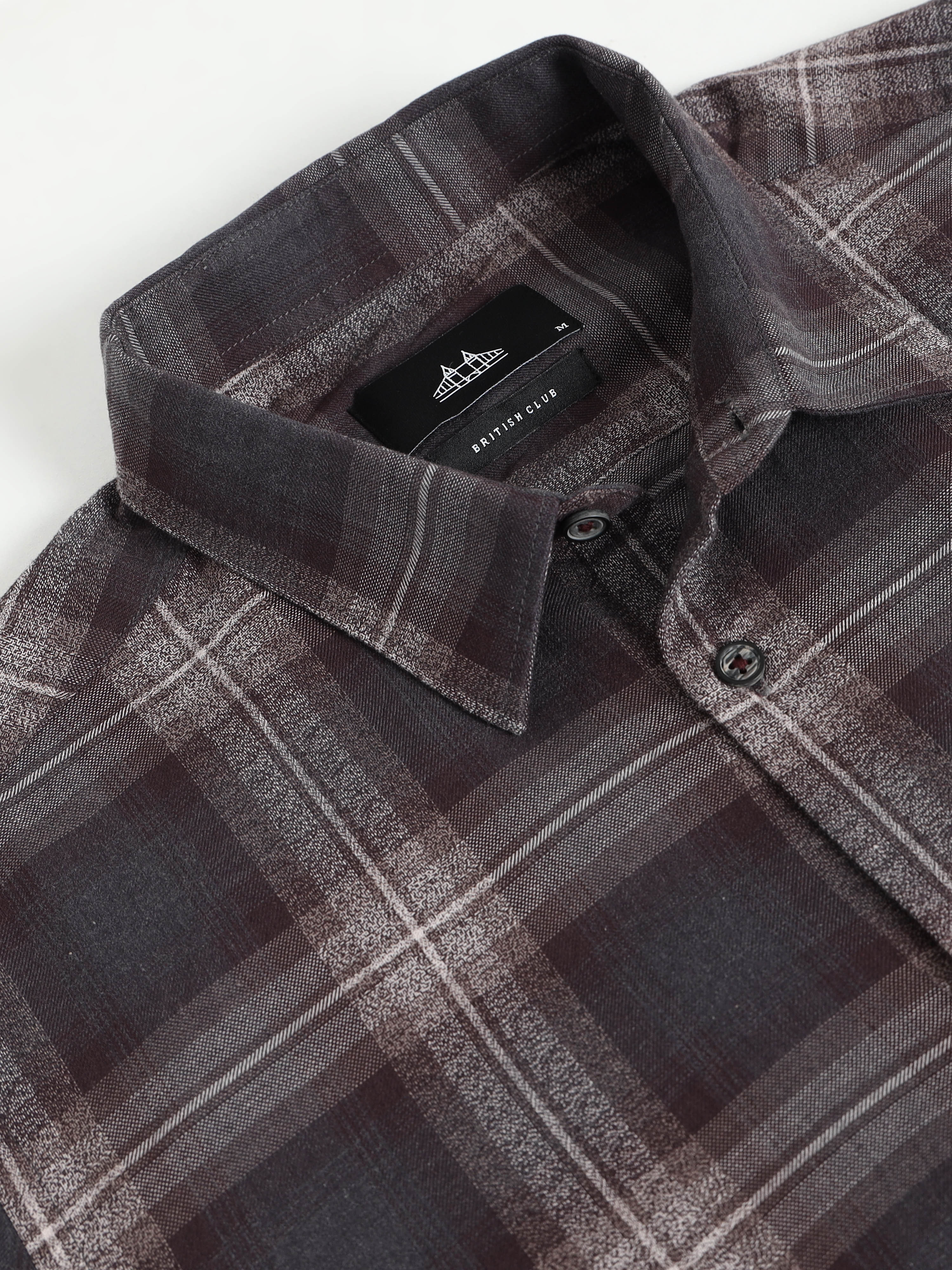 Men Smart Slim Fit Checked Casual Shirt