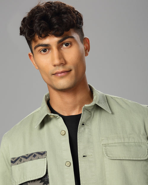 MEN OVERSHIRT FIT SHACKET