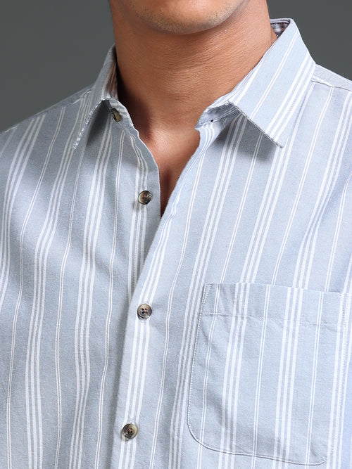 Men Oxford Stripes Shirt