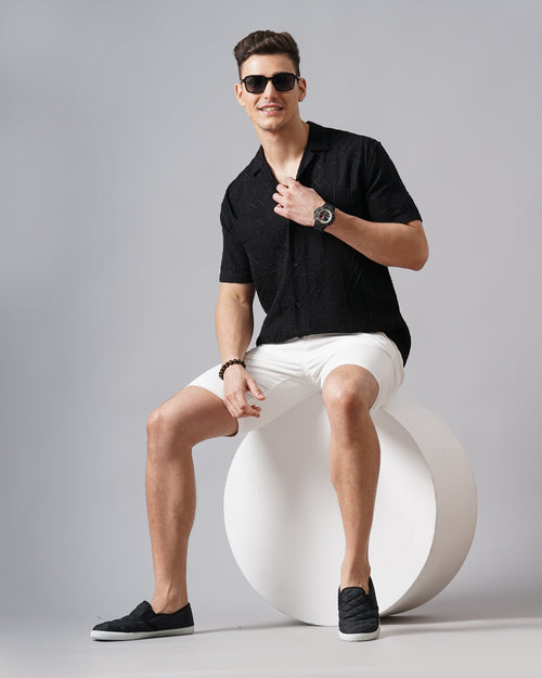 MEN'S SELF DESIGN SHIRT