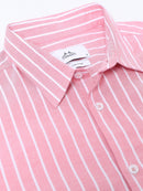 Men Smart Slim Fit Striped Casual Shirt