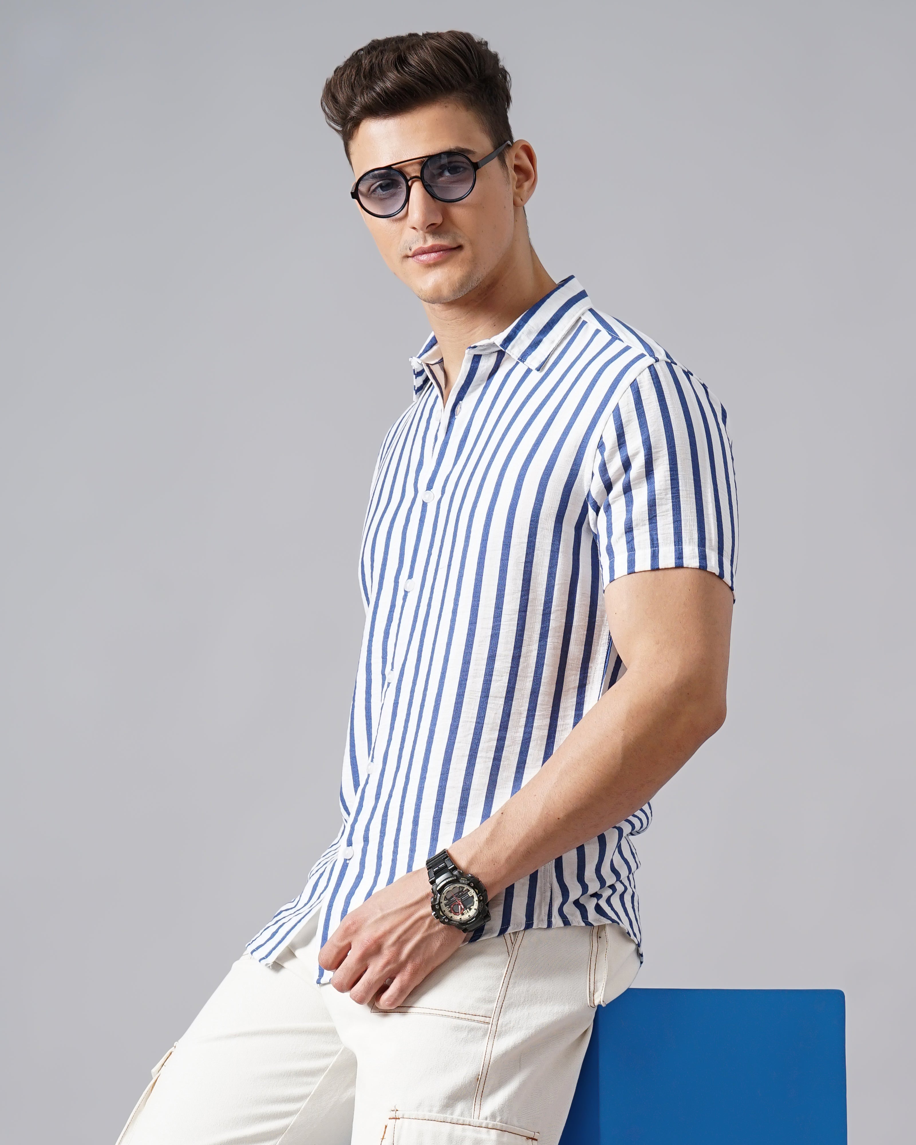 MEN'S STRIPE SHIRT