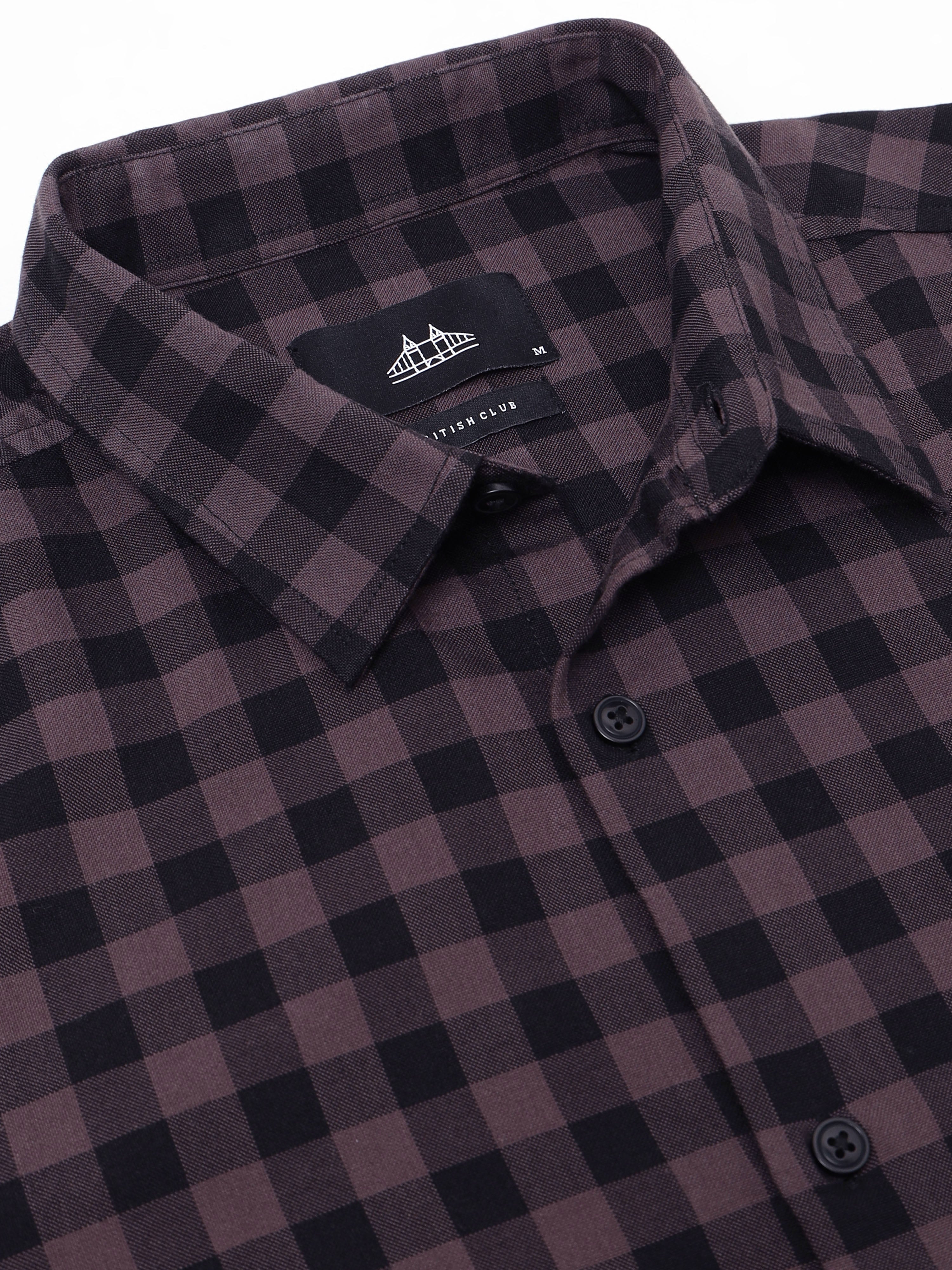 Men Smart Slim Fit Gingham Checks Checked Casual Shirt