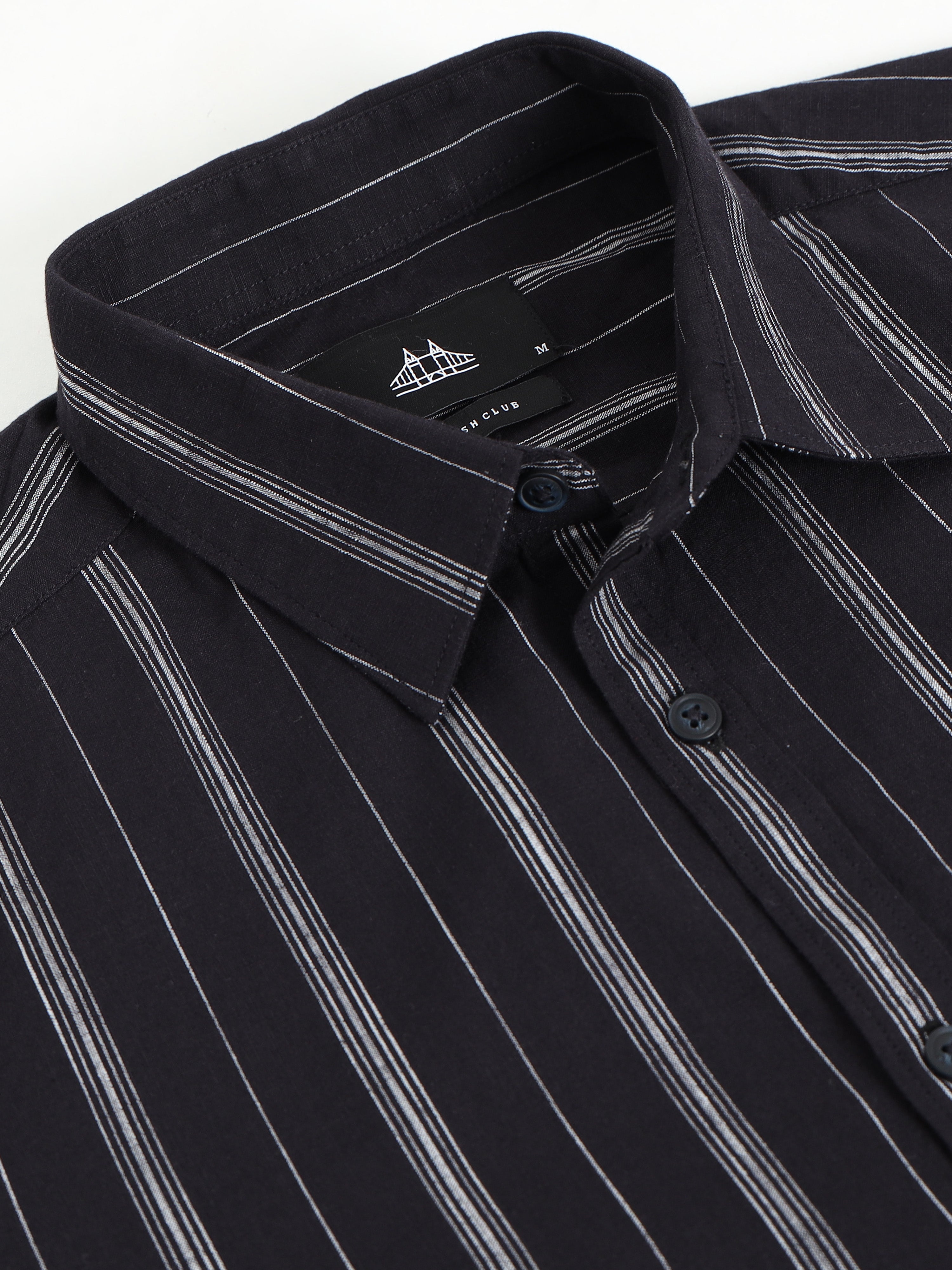 Men Smart Slim Fit Striped Casual Shirt