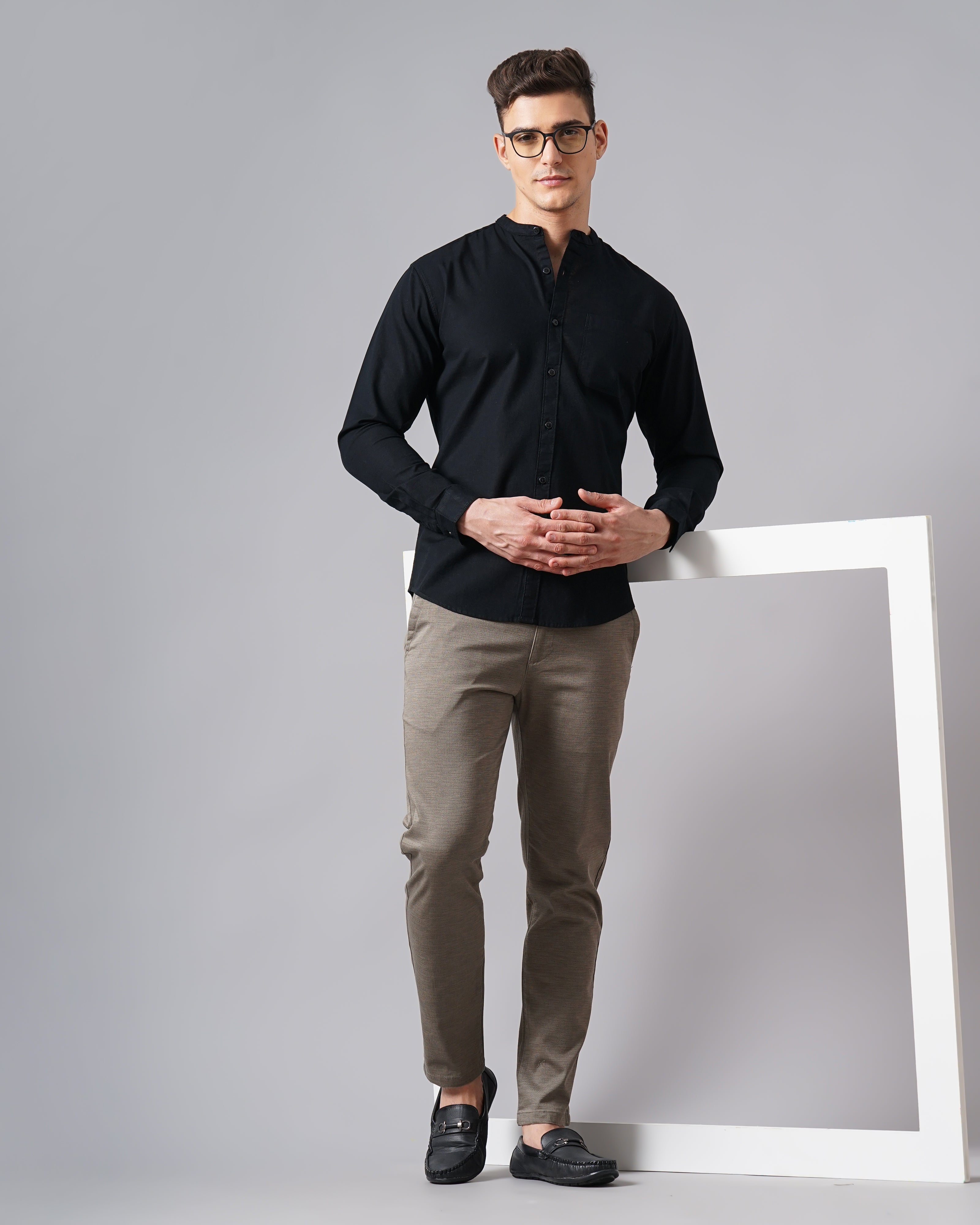 Men's Solid Casual Shirt