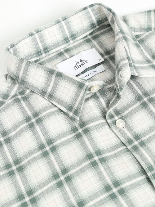 Men Smart Slim Fit Checked Casual Shirt