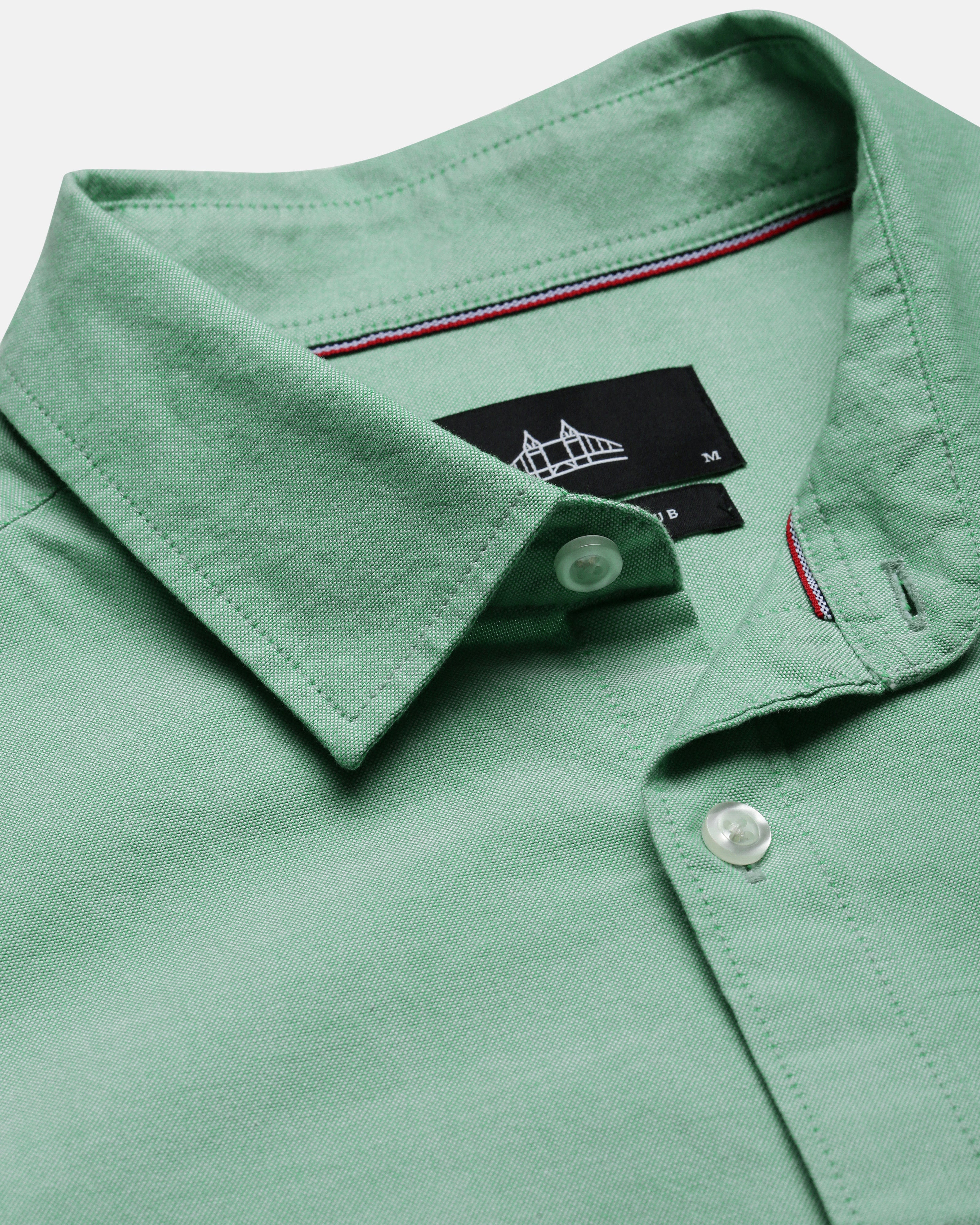 Men Slim Fit Oxford Cotton Casual Shirt