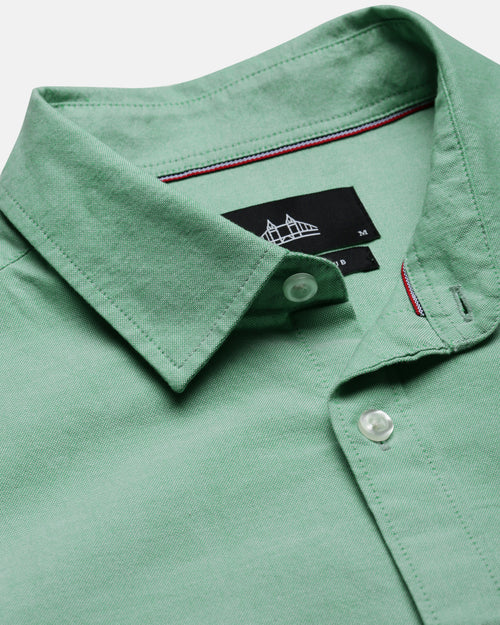 Men Slim Fit Oxford Cotton Casual Shirt