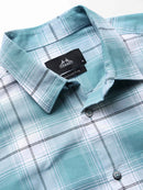 Men's Slim Fit Checked Cotton Shirt