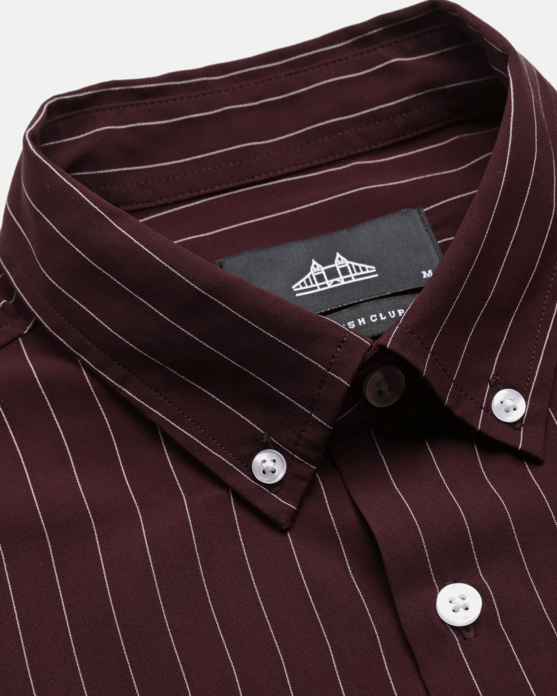 Comfort Slim Fit Vertical Striped Button-Down Collar Casual Shirt