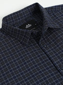 Men Smart Slim Fit Checked Casual Shirt