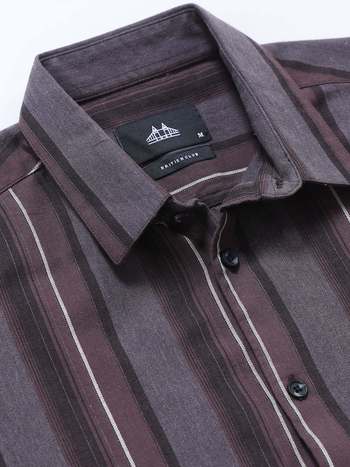 Men's Melange Twill Stripes Shirt