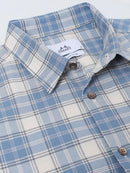 Men Smart Slim Fit Checked Casual Shirt